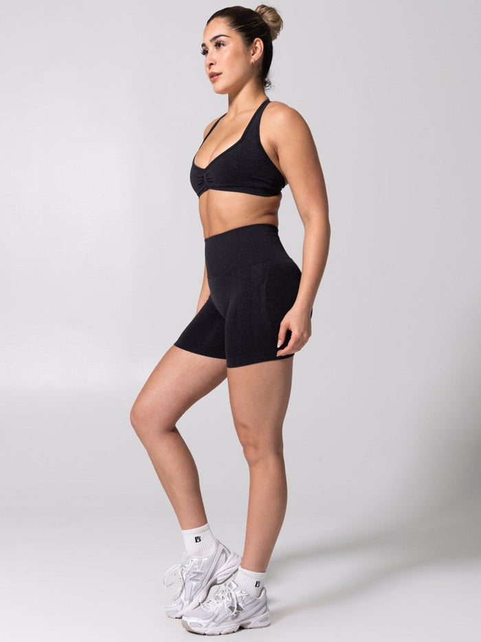 Miracle Seamless Short 4.5" - Heather Charcoal