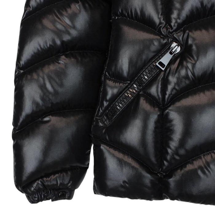 Moncler Akebia Black Full Zip Hooded Down Jacket