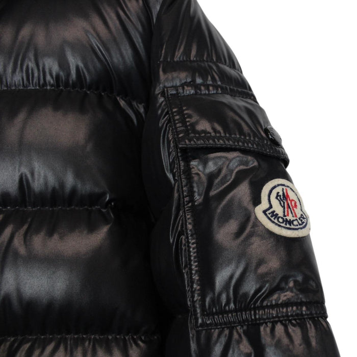 Moncler Bady Black Full Zip Short Down Puffer Jacket