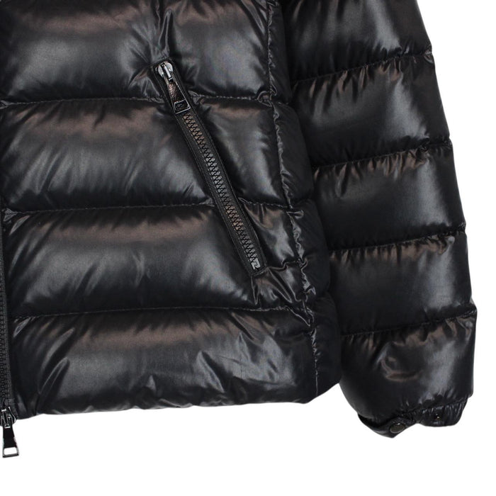 Moncler Bady Black Full Zip Short Down Puffer Jacket