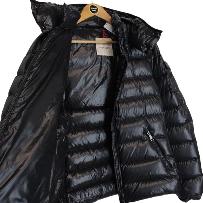 Moncler Bady Black Full Zip Short Down Puffer Jacket