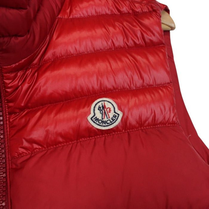 Moncler Red Down Dupress Gilet / Bodywarmer Jacket