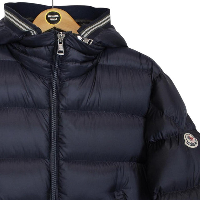 Moncler Jeanbart Navy Blue Full Zip Hooded Down Jacket