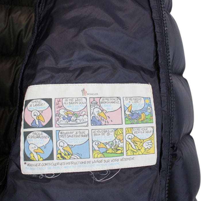 Moncler Jeanbart Navy Blue Full Zip Hooded Down Jacket