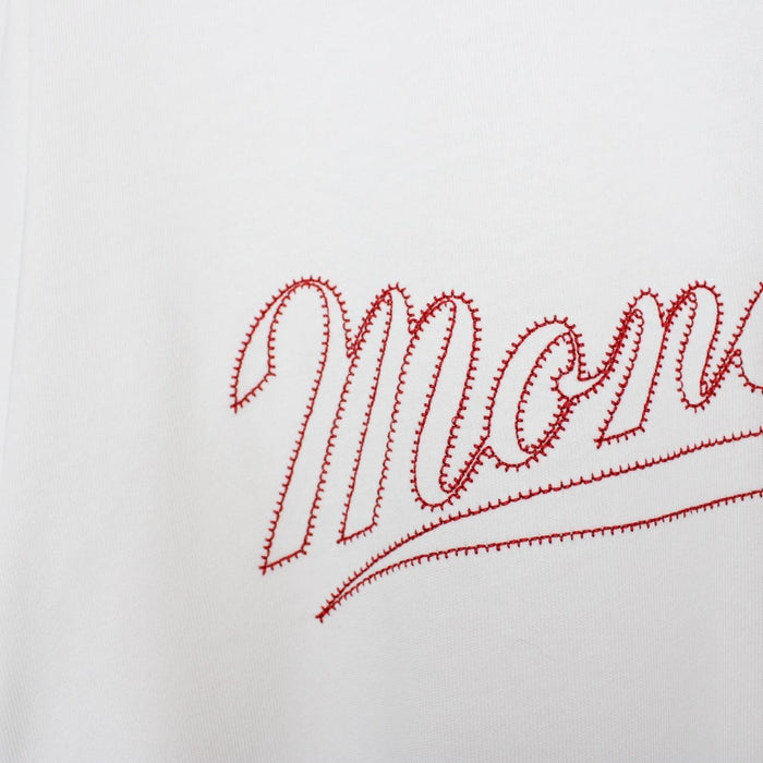 Moncler White Signature Logo Short Sleeve Cotton T-Shirt
