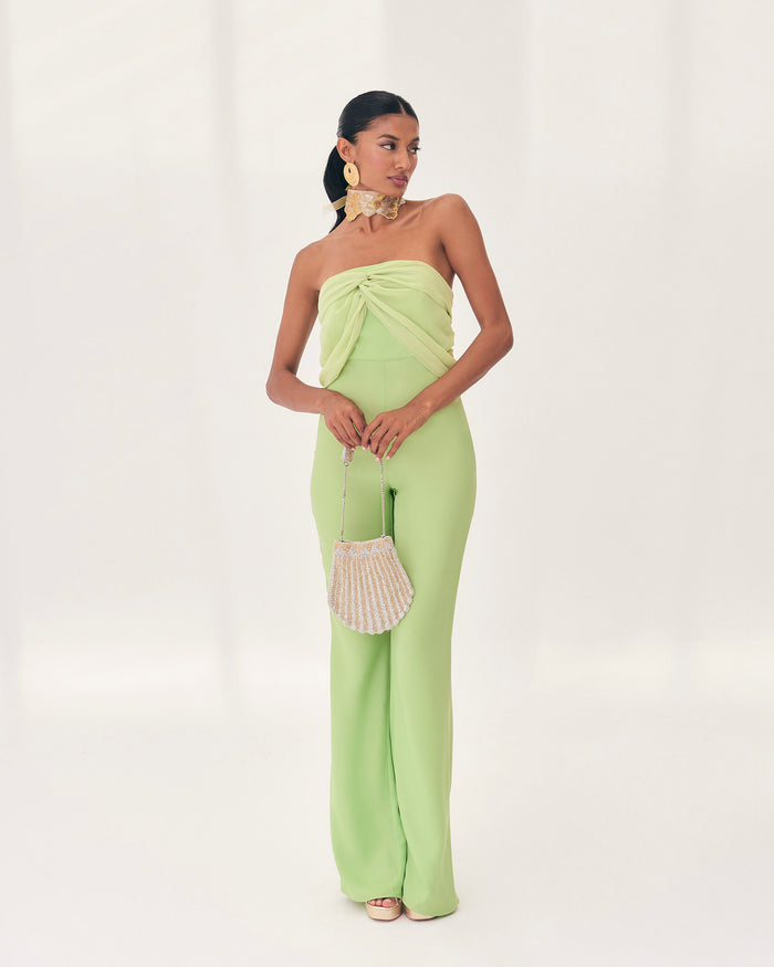 Mono Romeo Celadón de Lady Pipa para invitada de boda.