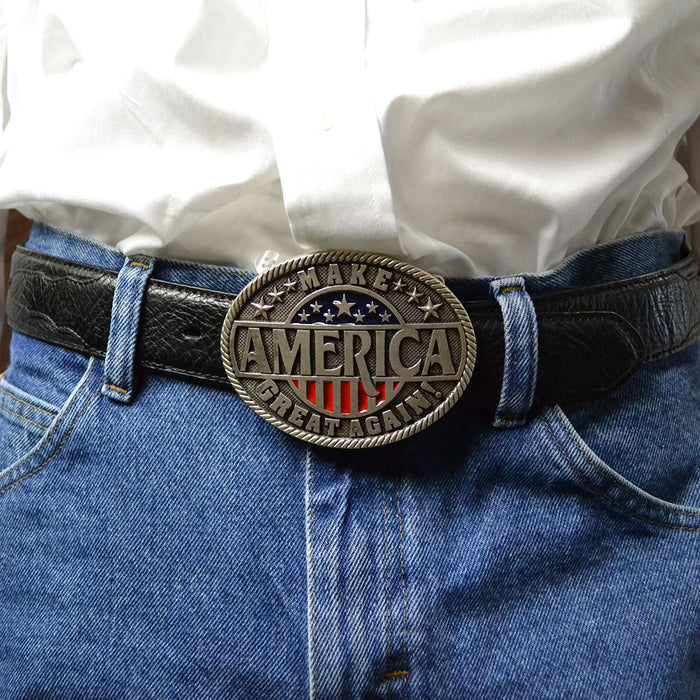 Montana Silversmiths Make America Great Again Attitude Buckle