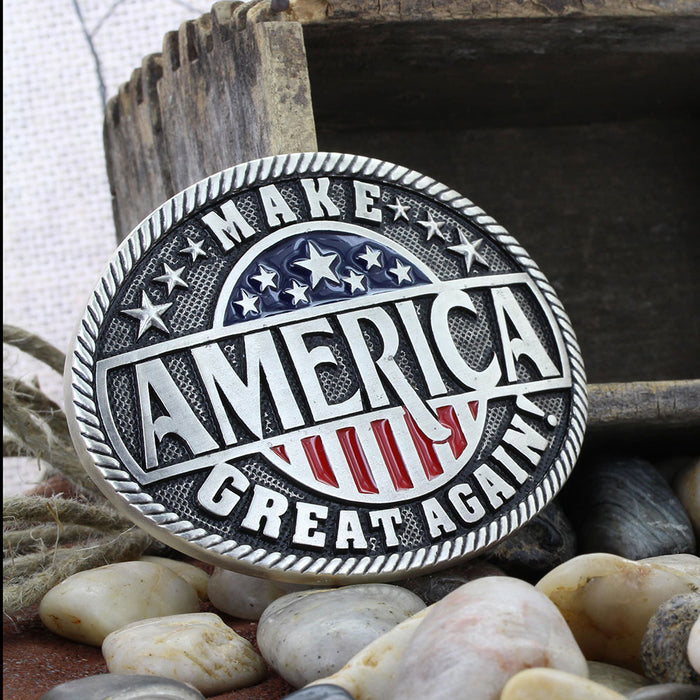 Montana Silversmiths Make America Great Again Attitude Buckle