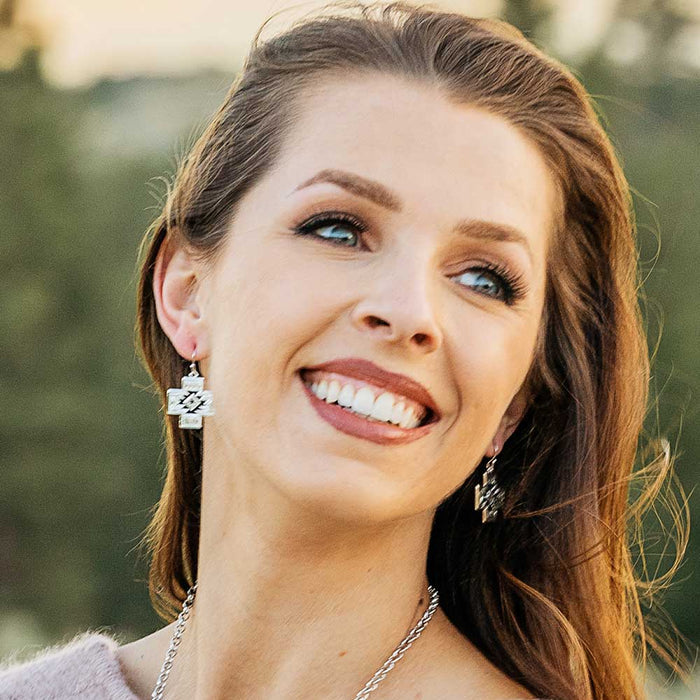 Montana Silversmiths Within the Storm Geometric Earrings