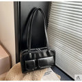 Multi-pocket Pillow Glossy Shoulder Bags - Fashionnsio