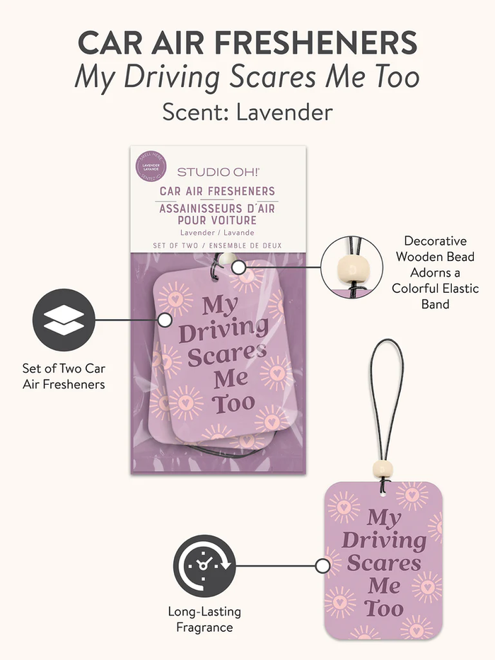 My Driving Scares Me Too Car Air Freshener