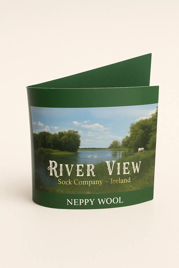 Navy Irish Wool Neppy Socks | Women's