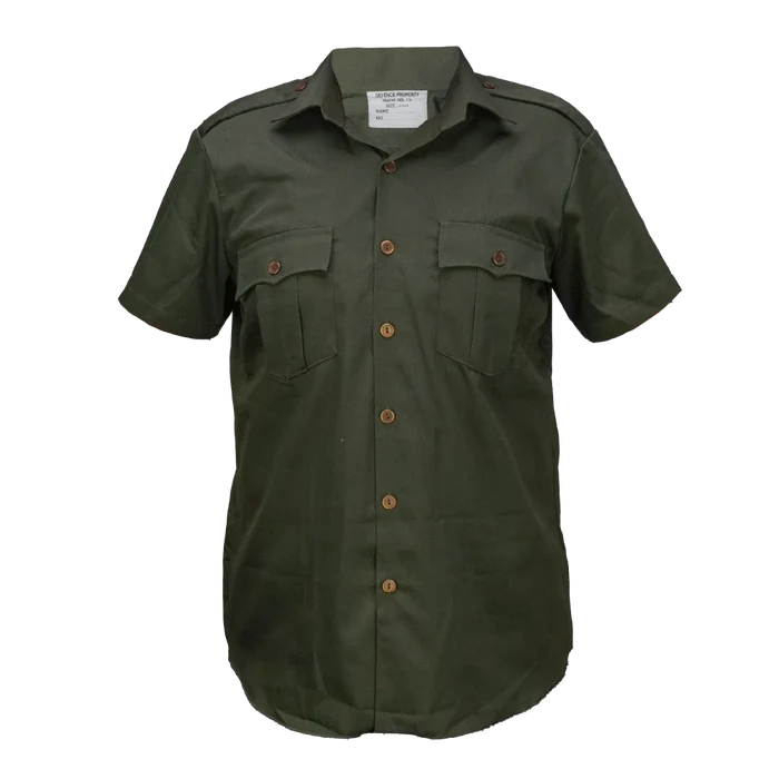 NZ Army Dacron Short Sleeve Service Shirt - New Zealand Army Surplus - Service Shirts