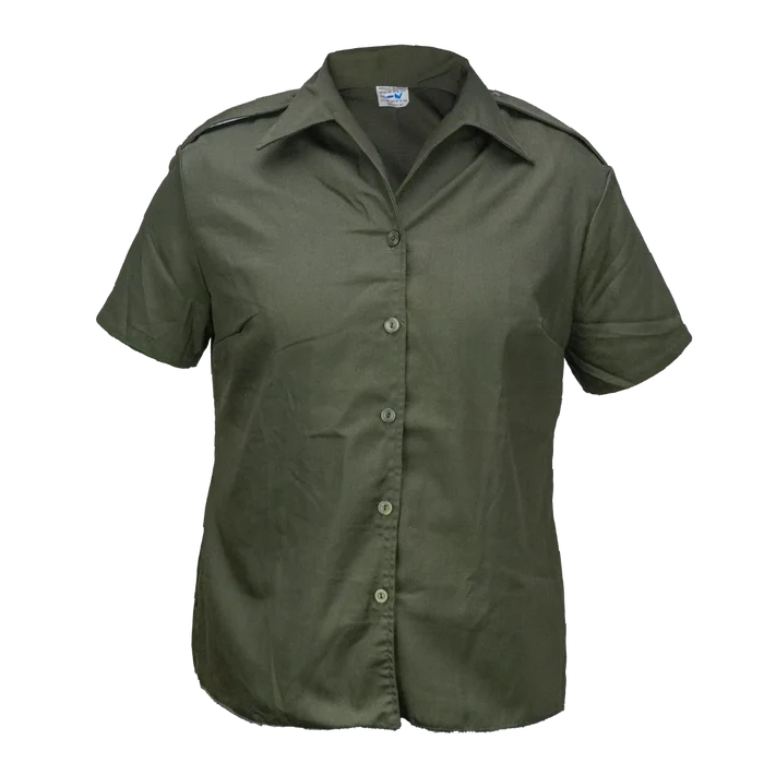 NZ Army Dacron Women's Short Sleeve Service Shirt - New Zealand Army Surplus - Service Shirts