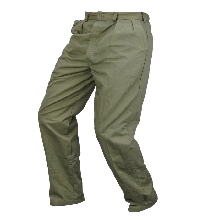 NZ Cadet Forces 80s Olive Trousers - New Zealand Army Surplus - Dress Trousers