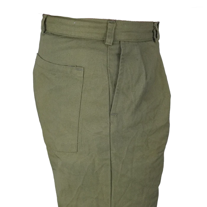 NZ Cadet Forces 80s Olive Trousers - New Zealand Army Surplus - Dress Trousers