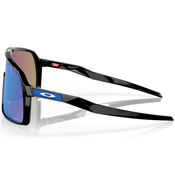 Oakley Sutro Sunglasses Polished Black with Prizm Sapphire Lens pure boardshop