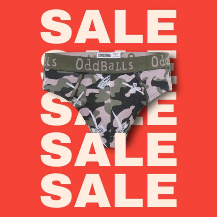 Oddballs Royal Marines Mens Briefs - MTP COMMANDO