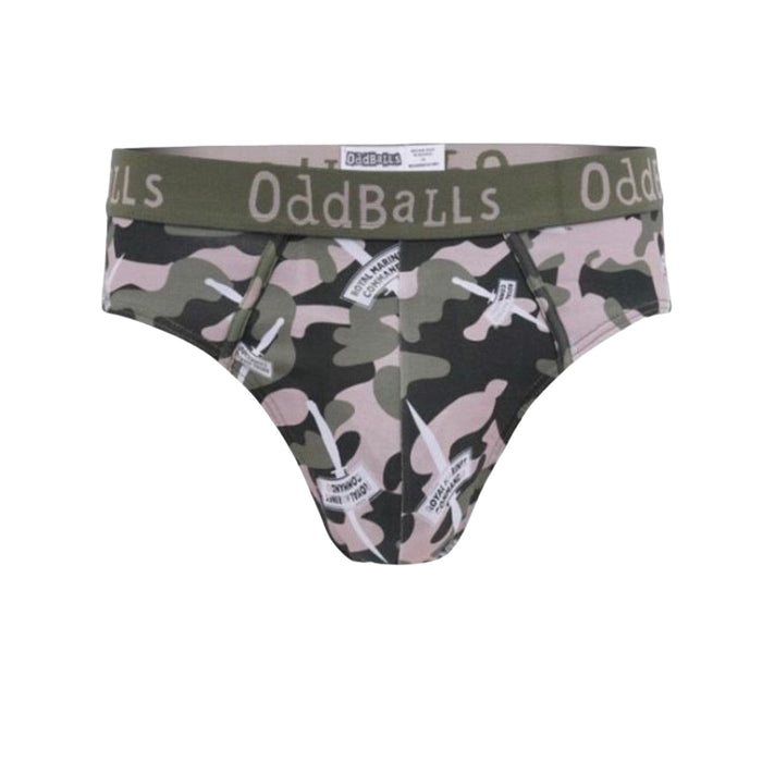 Oddballs Royal Marines Mens Briefs - MTP COMMANDO