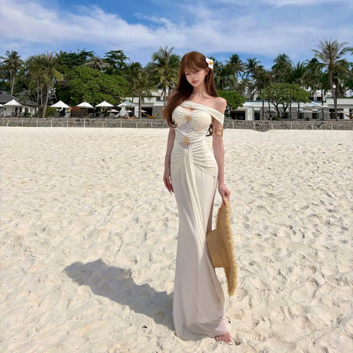 Off Shoulder Fishtail Evening Gowns - Fashionnsio