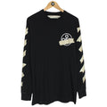 Off White Black and Beige Tape Arrows Long Sleeve Cotton T-Shirt