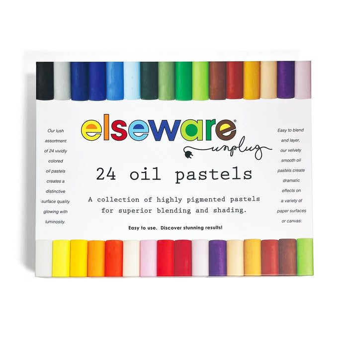 Oil Pastels - Talc-Free - 24 Non-Toxic Colors |