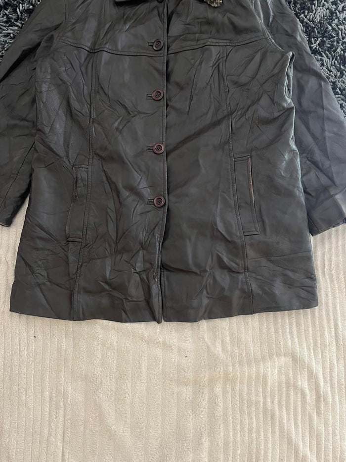 OSCAR LEOPARD Leather jacket | Winterwear|Streetwear | Women leather jacket