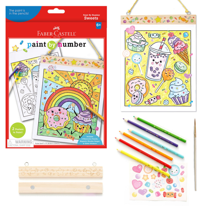 Paint by Numbers Hanging Wall Art Kit - Sweets