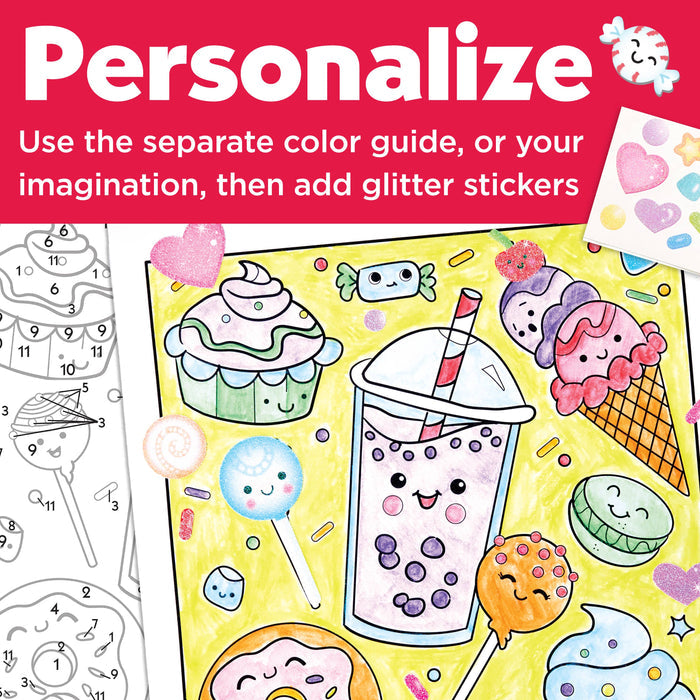 Paint by Numbers Hanging Wall Art Kit - Sweets