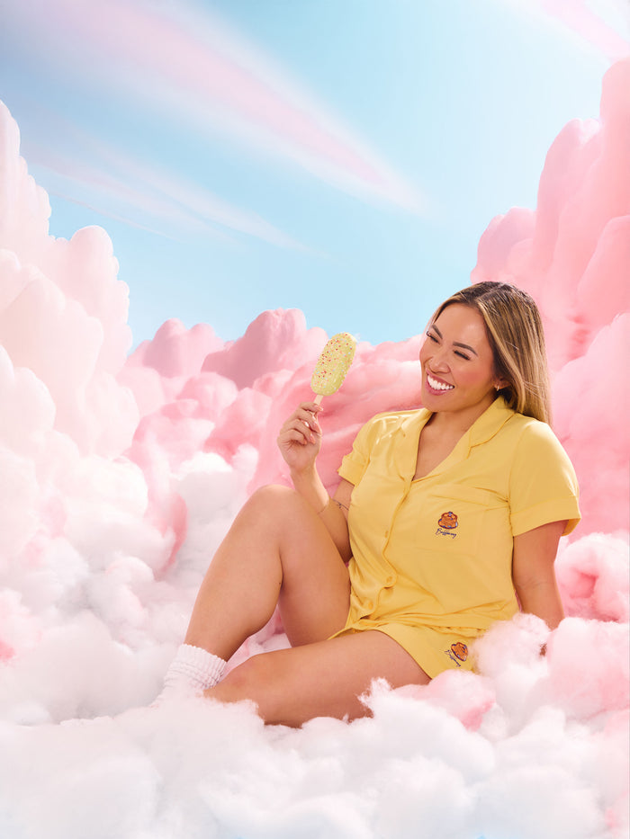 **PREORDER** Pajama Shorts Set - Yellow