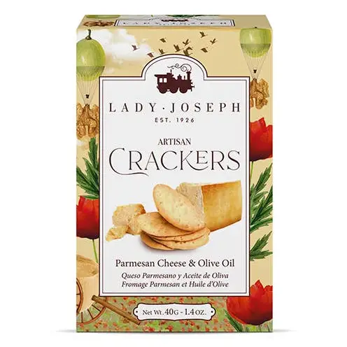 Parmesan Cracker. 40g. 1.40oz Snack