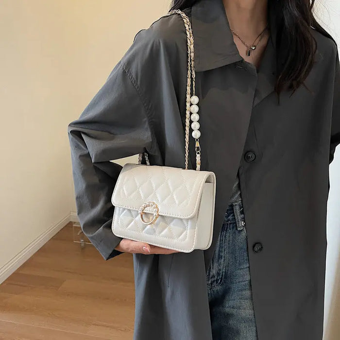 Pearl Chain Sling Bags fashionnsio