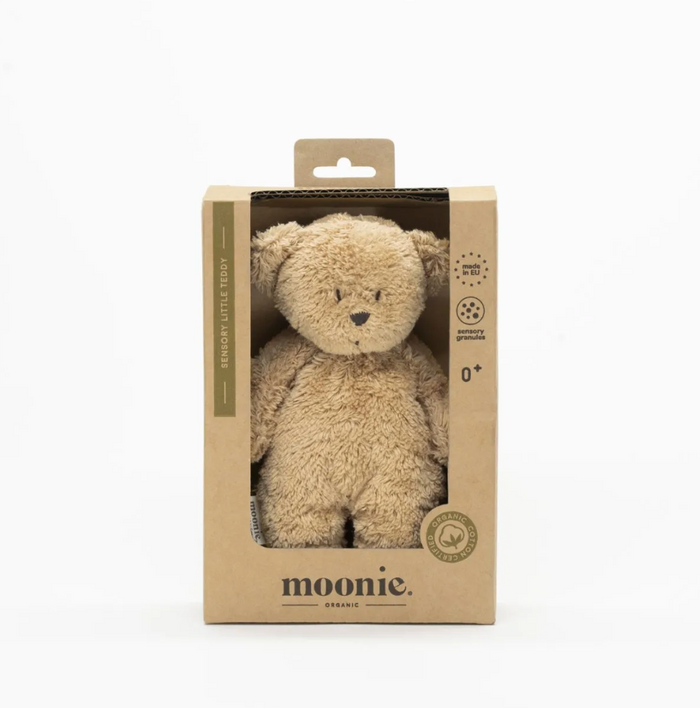 Peluche sensorielle Moonie | Ours Capuccino