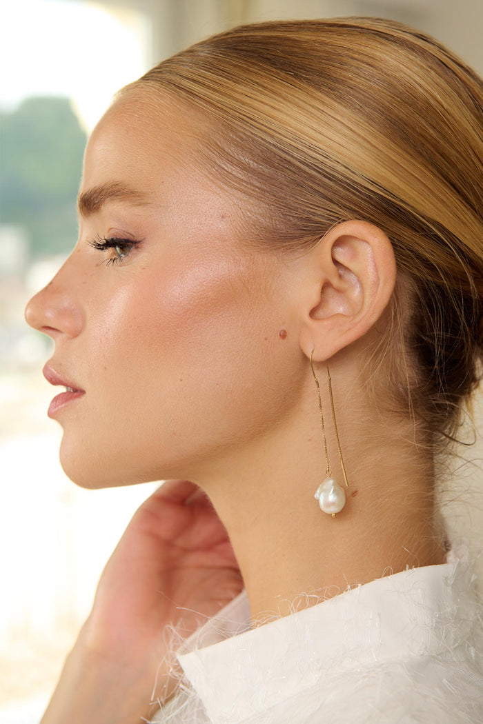 Pendientes Pearl Blanco de Malababa en Lady Pipa para novia e invitada.