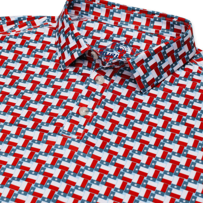 Performance Polo - Texas Flag