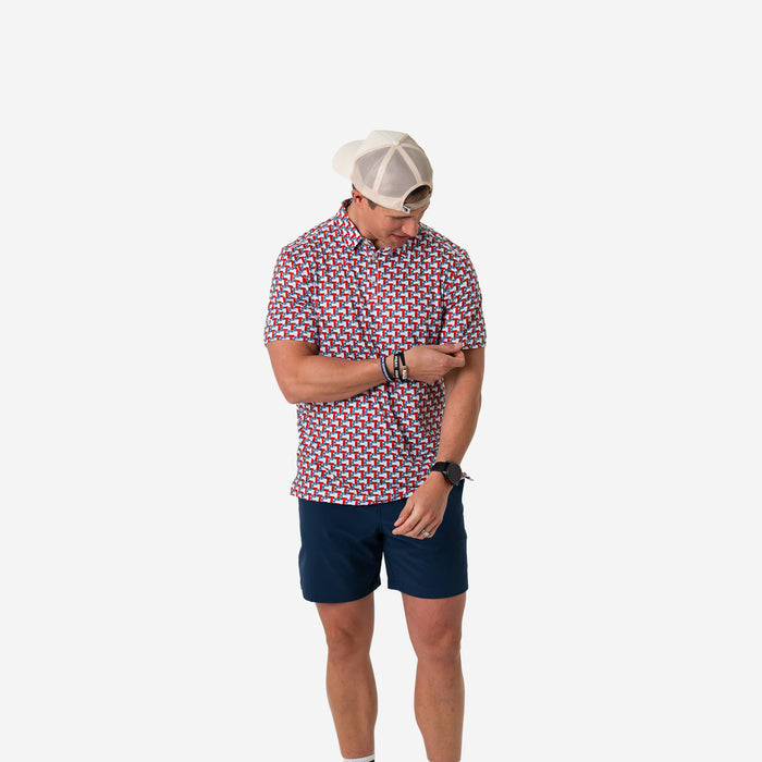 Performance Polo - Texas Flag