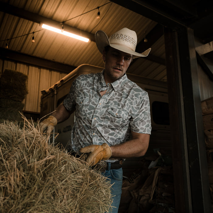 Performance Western Shirt -  Classic Deer Camo