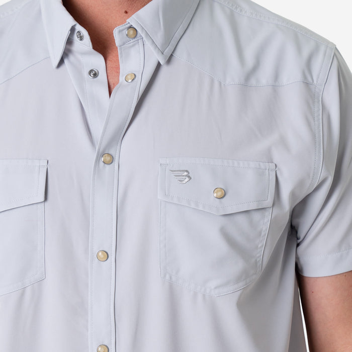 Performance Western Shirt -  Light Grey