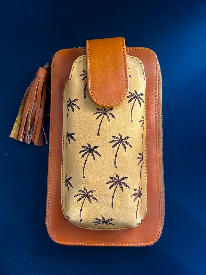 Phone Bag Palm Trees - Mixed Tan
