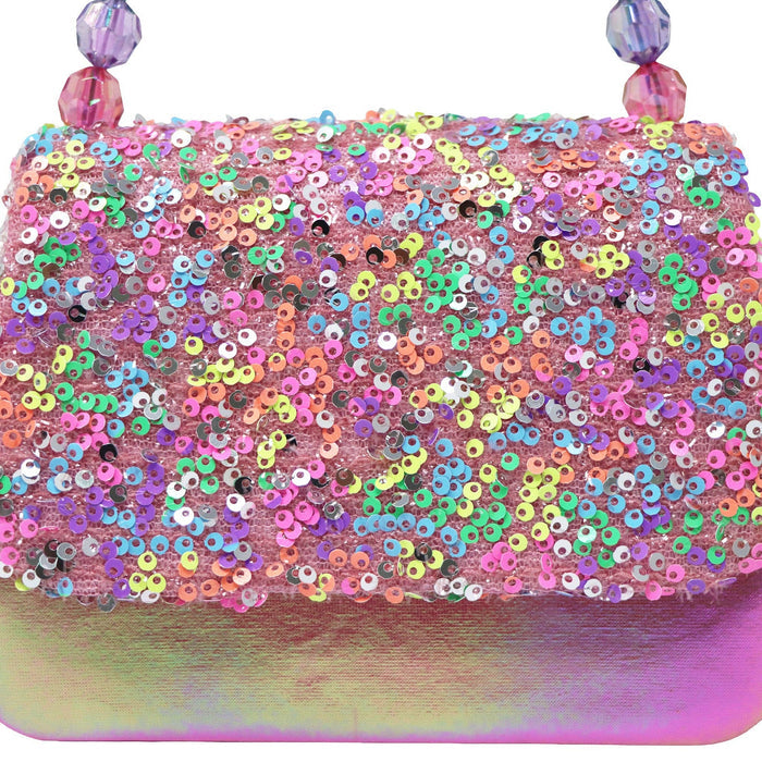 Pink & Purple Glitter Handbag