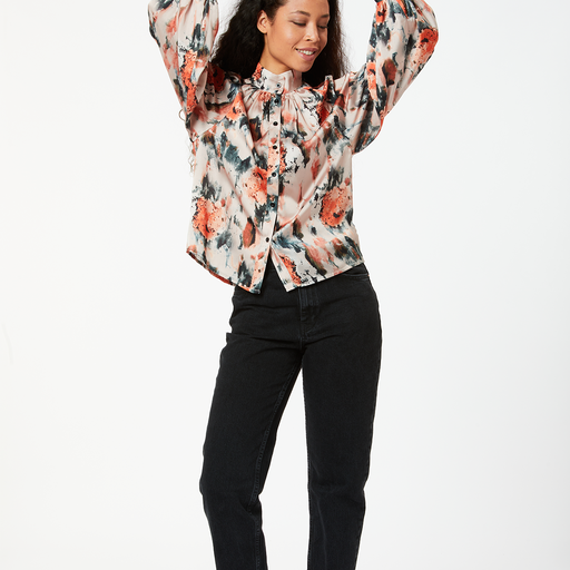 Pinko Satin Blouse (Rust)