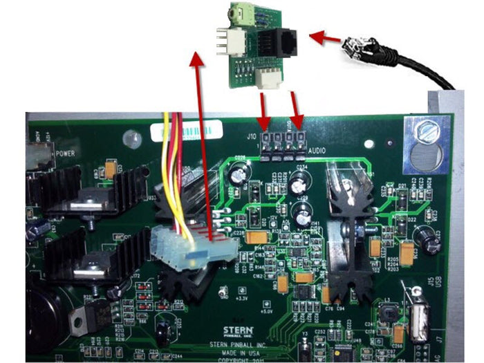PinPAC 3 SAM Export Headphone Kit for Stern SAM EXPORT Systems