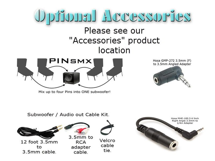 PinPAC 4 MAC EXPORT SPIKE/SPIKE2 Headphone Kit with Mute for Stern SPIKE2 Systems