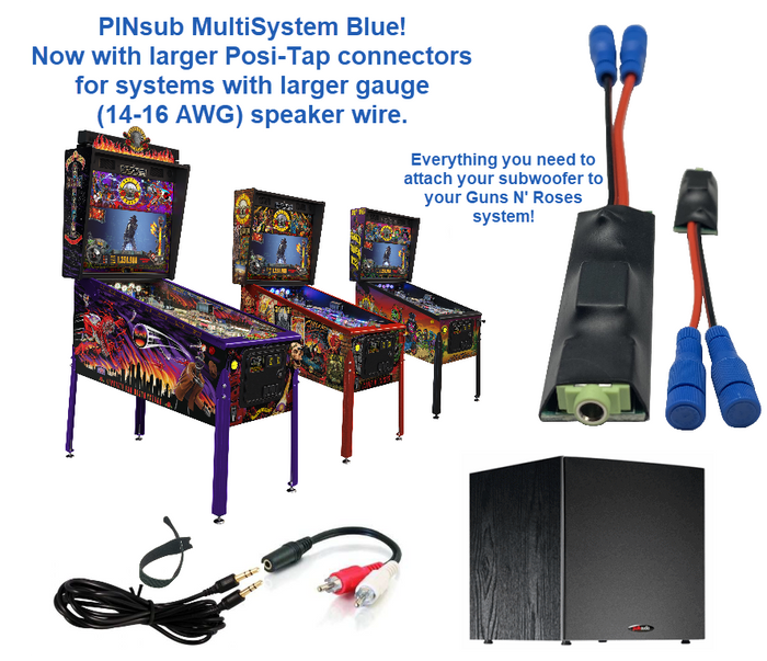 PINsub Subwoofer Kit - Multi System Blue