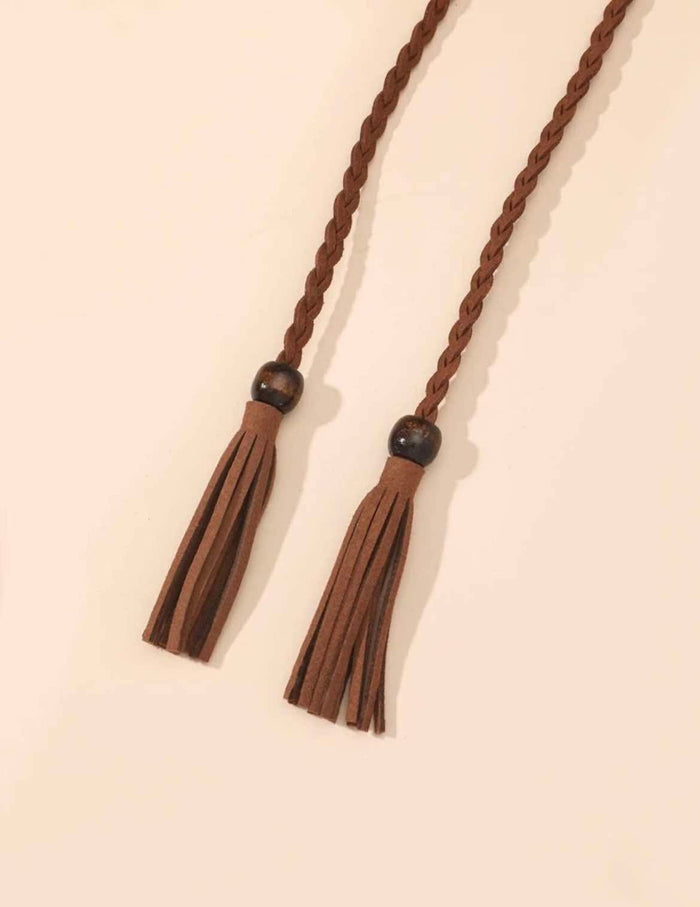 Plait Rope Belt - Tan