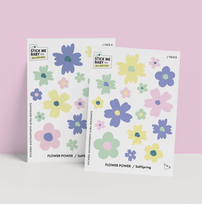 Planche de stickers Stick me baby : Soft Spring