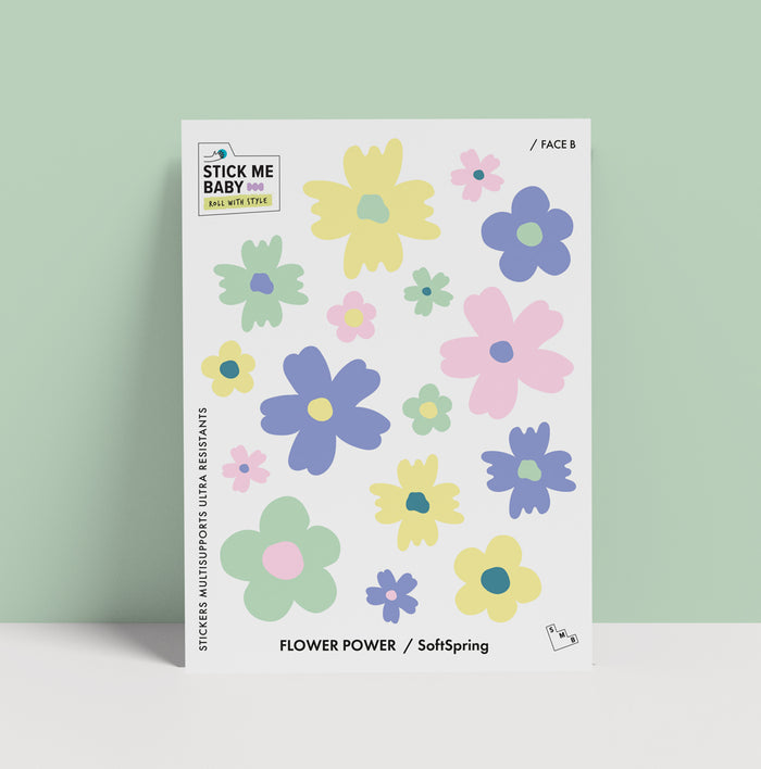 Planche de stickers Stick me baby : Soft Spring