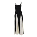 Black White Long Maxi Dress fashionnsio
