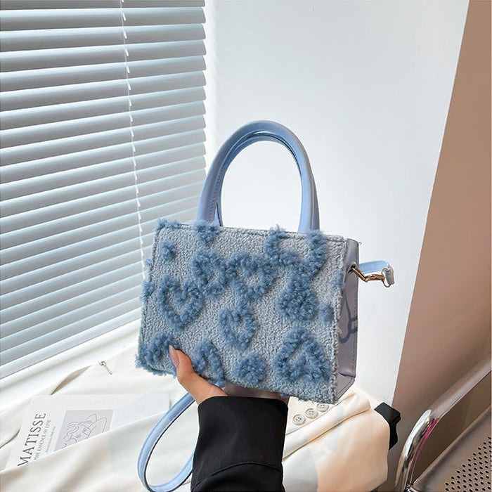 Plush Mini Tote Bags - Fashionnsio