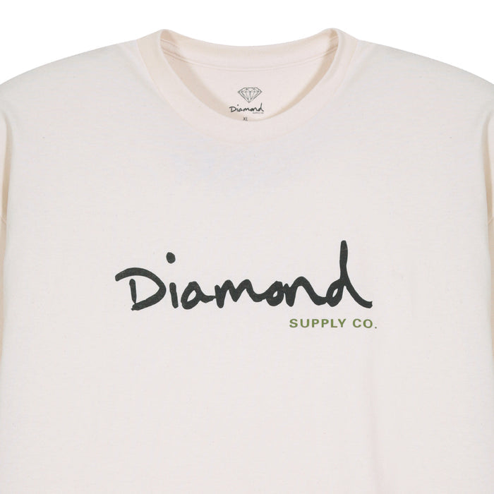 Polera DIAMOND OG Script Ivory / Black
